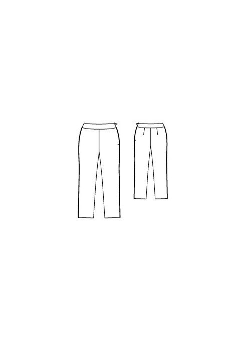 Pattern Pants with a narrow cut, length 7/8 (Burda 2/2010, pattern number 111A)