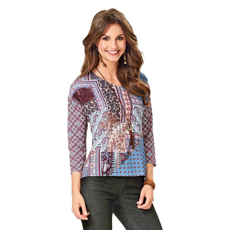 Pattern Blouse of a fitted...