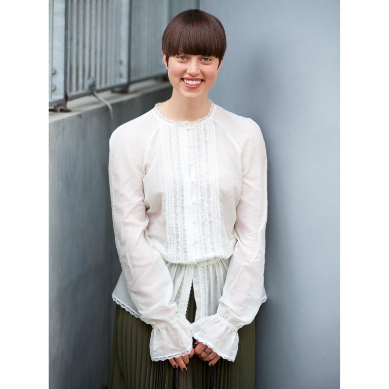 Pattern Shirt cut blouse...