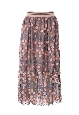 Pattern Midi skirt on a wide elastic belt (Burda 2/2018, pattern number 6357 A)