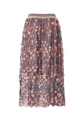 Pattern Midi skirt on a wide elastic belt (Burda 2/2018, pattern number 6357 A)