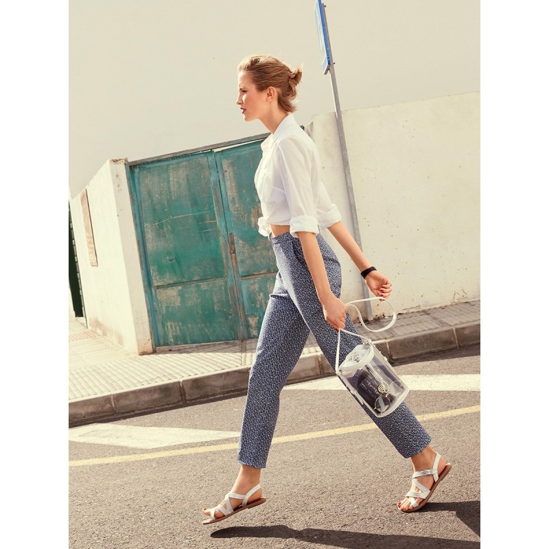 Pattern Narrow trousers...