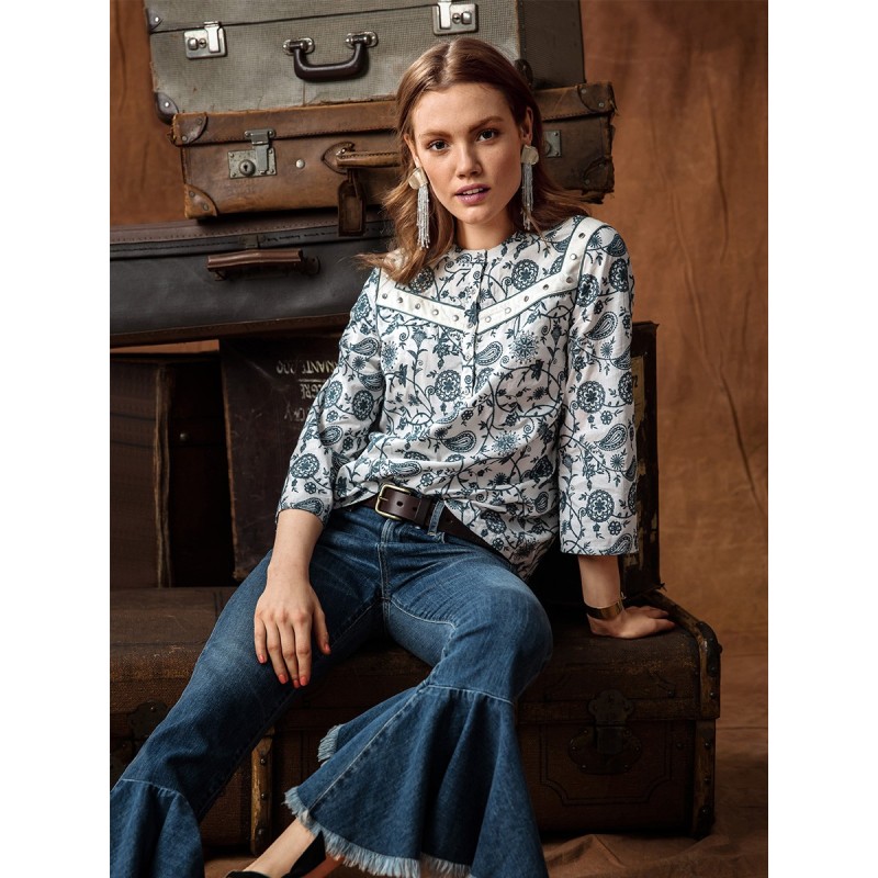 Pattern Cowboy-style blouse...