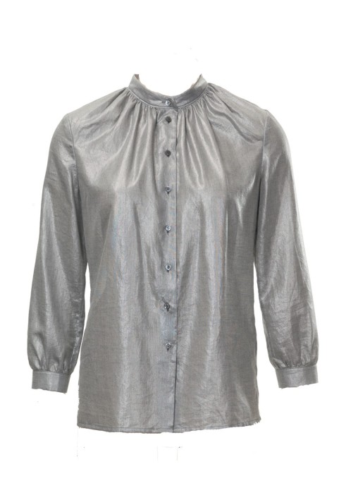 Pattern Blouse-shirt made of metallic batiste (Burda 3/2012, pattern number 127)