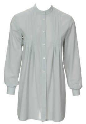 Pattern Blouse-shirt with pleats and stand-up collar (Burda 4/2010, pattern number 110 B)