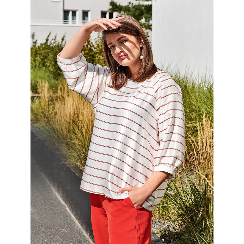 Pattern Wide-cut blouse...