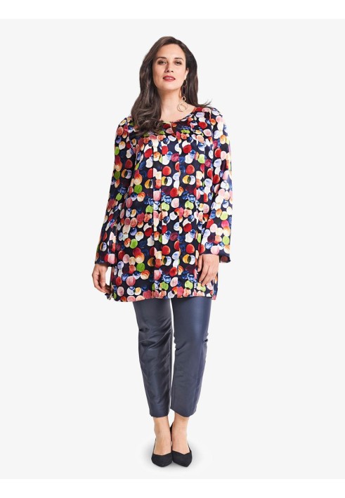 Pattern Silk tunic with pleats (Burda 2/2018, pattern number 6392 A)