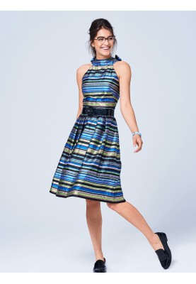 Pattern Dress with an American armhole and a full skirt (Burda 9/2017, pattern number 120)