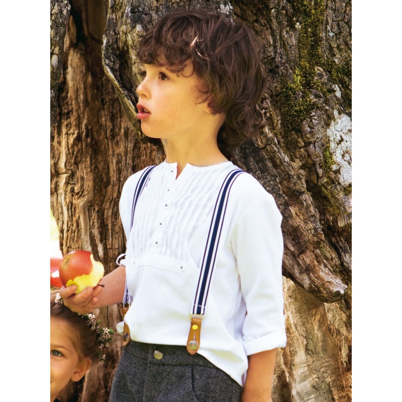 Pattern Polo shirt with...