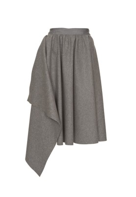 Pattern Loden skirt with asymmetric flounce (Burda 12/2012, pattern no. 128 B)