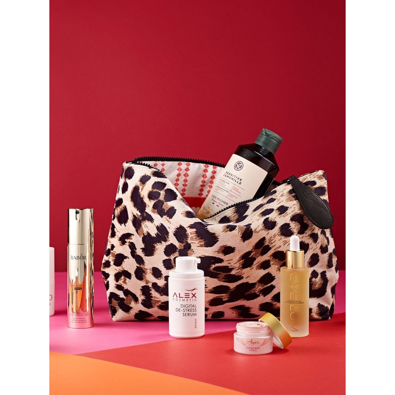 Pattern Makeup bag with a...