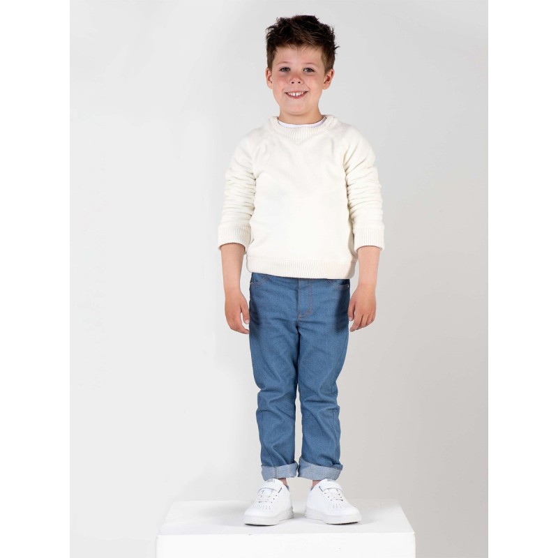 Pattern Jeans with offset...