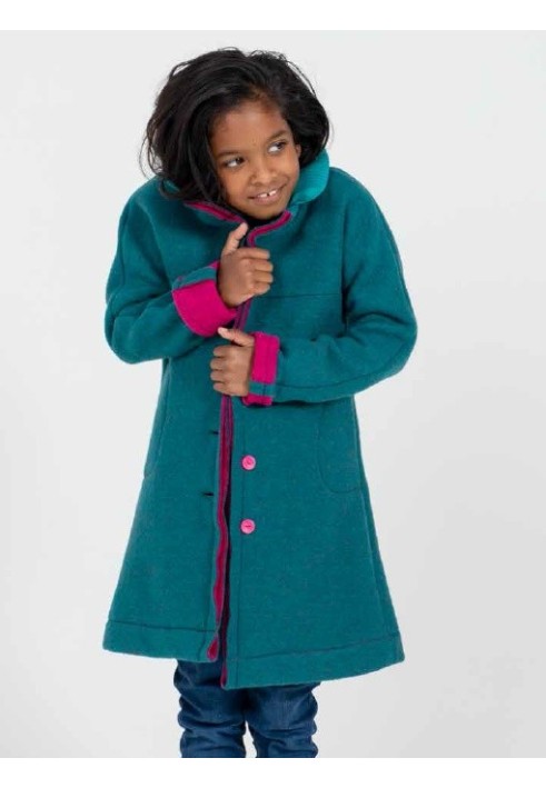 Pattern Unlined coat with knitted collar (I love to sew 1/2021, pattern no. 1 A)