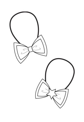 Satin bow tie pattern (I love to sew 4/2019, pattern number 134)