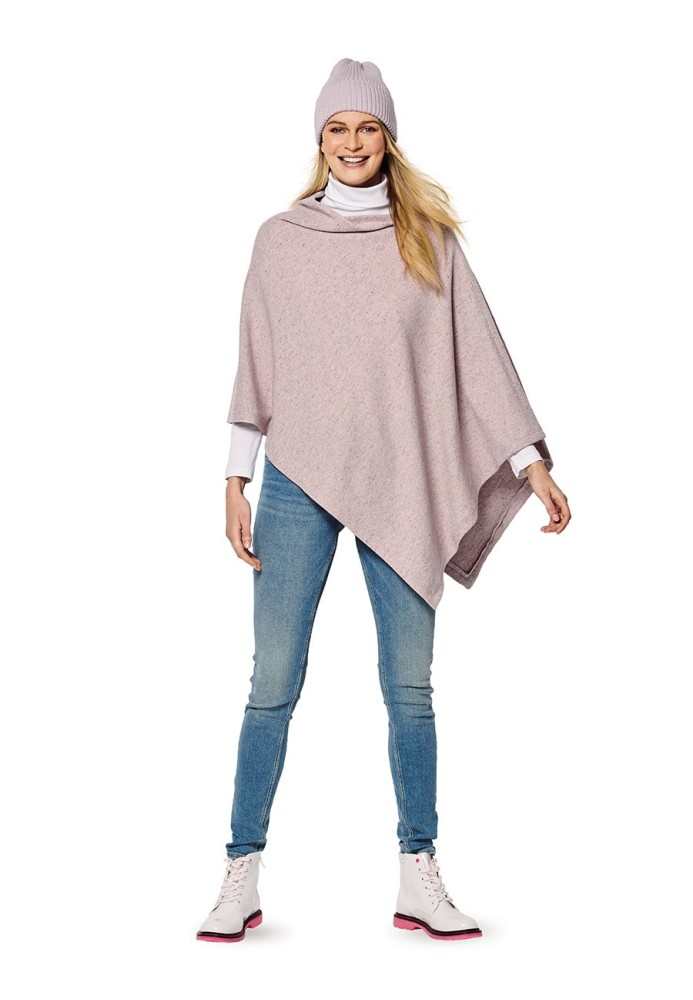 Pattern Knitted poncho cape (Burda 2/2020, pattern number 6175 B)