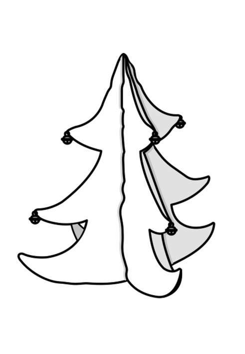 Christmas tree decoration pattern (Burda 12/2023, pattern number 132)