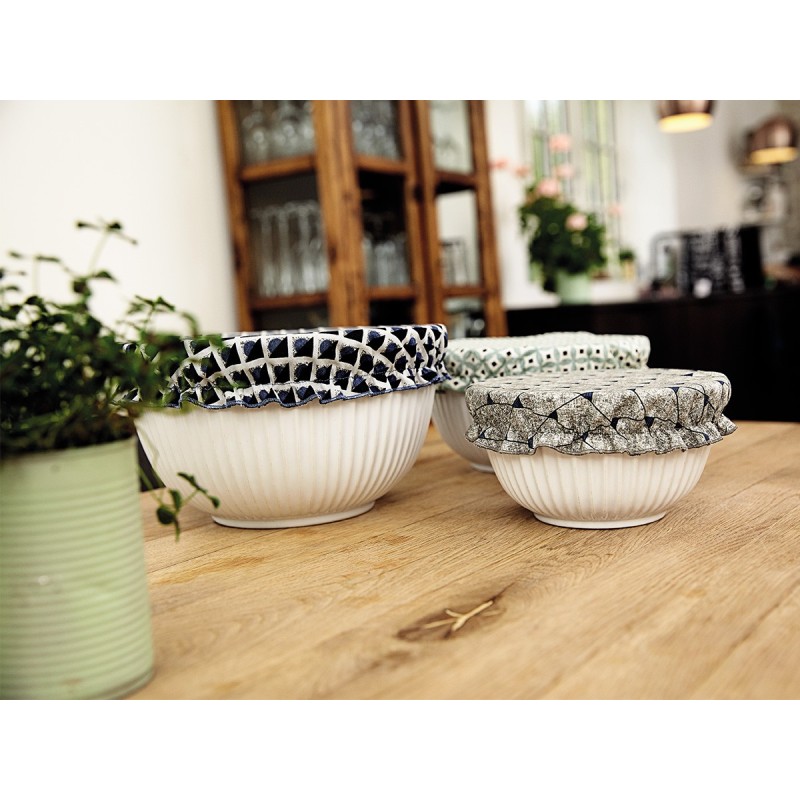 Pattern Textile lids for a...