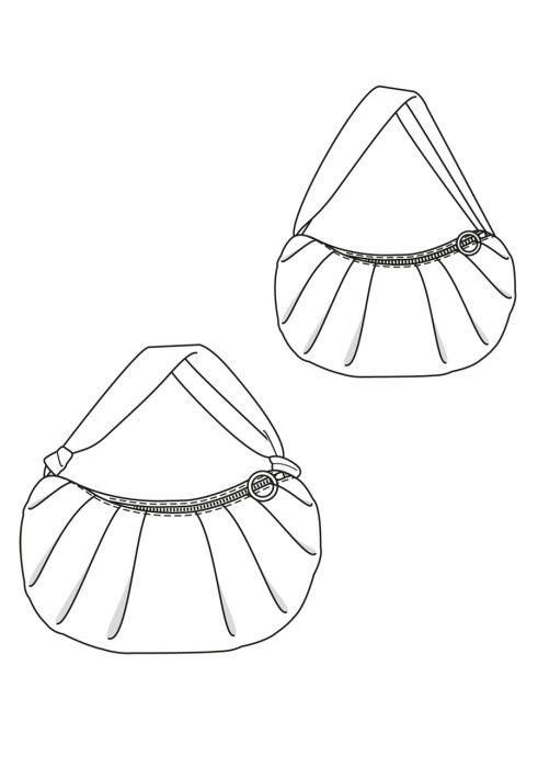 Croissant bag pattern (Burda 9/2023, pattern number 129)