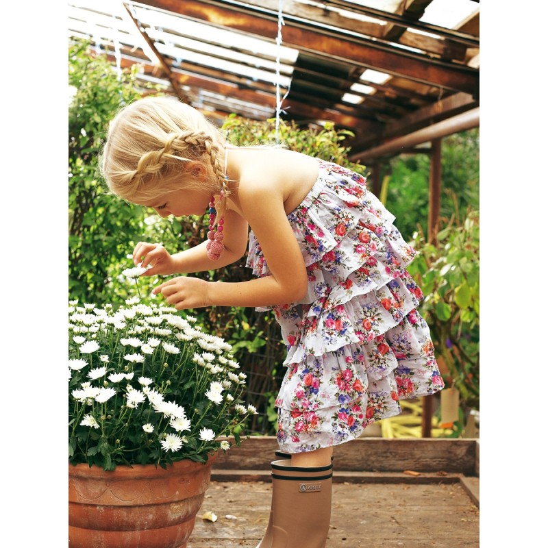 Pattern Strapless dress...