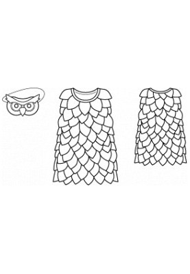 Pattern Costume "Owl" (Burda 1/2013, pattern number 145)