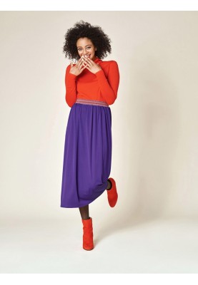 Pattern Midi skirt on an elastic belt (Burda. Sew easily and quickly fall-winter 2018, pattern number 6 B)