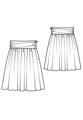 Pattern Two-layer sun skirt (Burda 6/2013, pattern number 134)