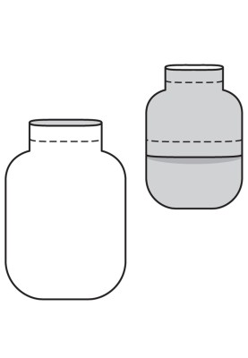 Выкройка Чехол трикотажный для грелки (Burda 12/2016, № выкройки 135)