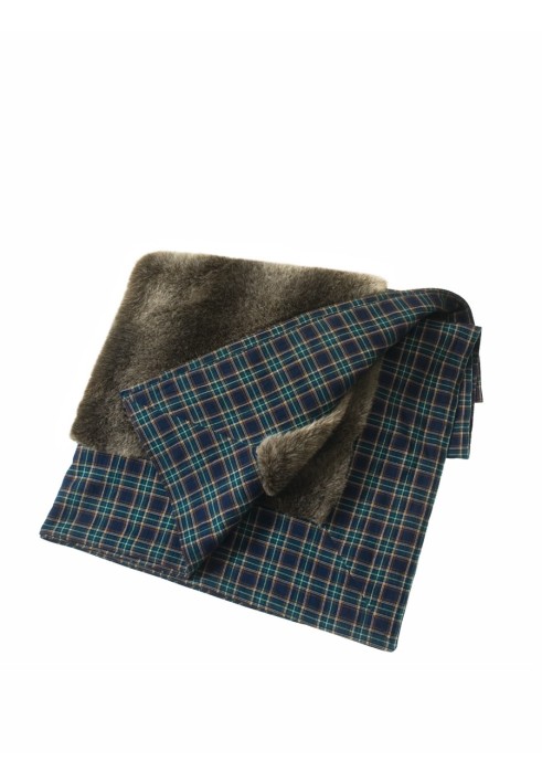 Pattern Artificial fur plaid with flannel border (Burda 12/2010, pattern number 149)