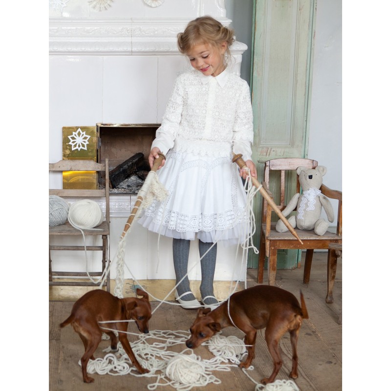 Pattern A skirt of a lush...