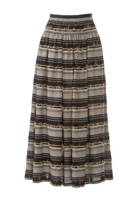 Pattern Midi skirt with puffs (Burda 5/2014, pattern number 119 B)