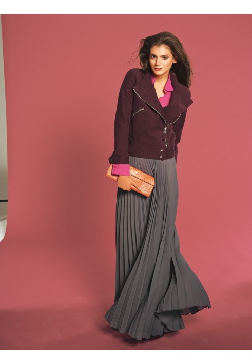 Pattern Crepe georgette pleated skirt (Burda 9/2011, pattern number 133)