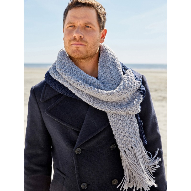 Pattern Two-color scarf...