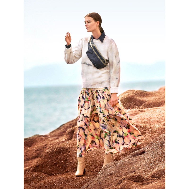 Pattern Multi-tiered maxi...