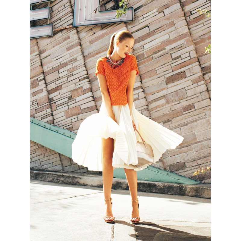 Pattern Midi-length pleated...