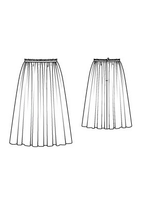 Pattern Tulle skirt with a lush cut (Burda 1/2012, pattern number 115)