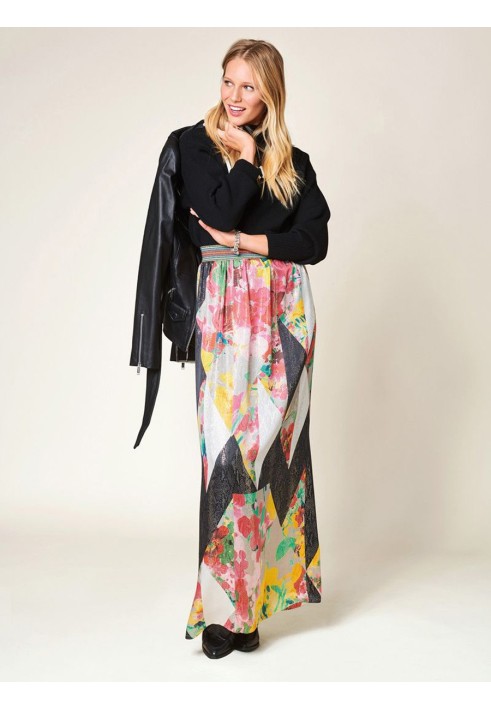 Pattern Maxi skirt on an elastic belt (Burda. Sew easily and quickly fall-winter 2018, pattern number 6 C)