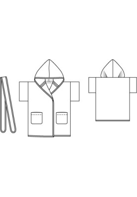Выкройка Халат с капюшоном (Burda 6/2014, № выкройки 143)