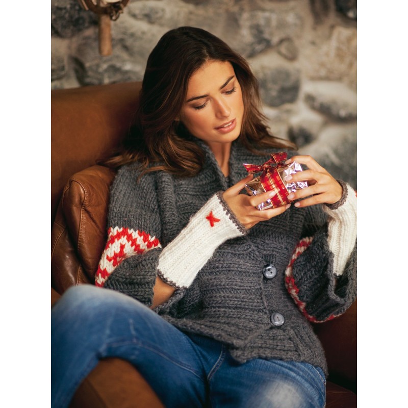 Pattern Knitted jacket and...