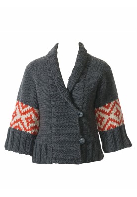 Pattern Knitted jacket and armbands (Burda 12/2010, pattern number 178)