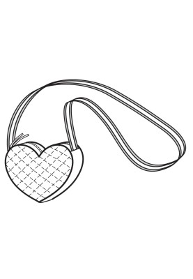 Heart bag pattern (Burda 9/2014, pattern number 148)