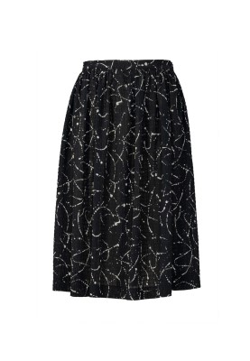 Pattern A skirt with a lush cut of a flared silhouette (Burda 2/2023, pattern number 127)