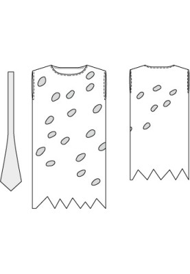 Выкройка Туника для карнавального костюма (Burda 1/2012, № выкройки 152)