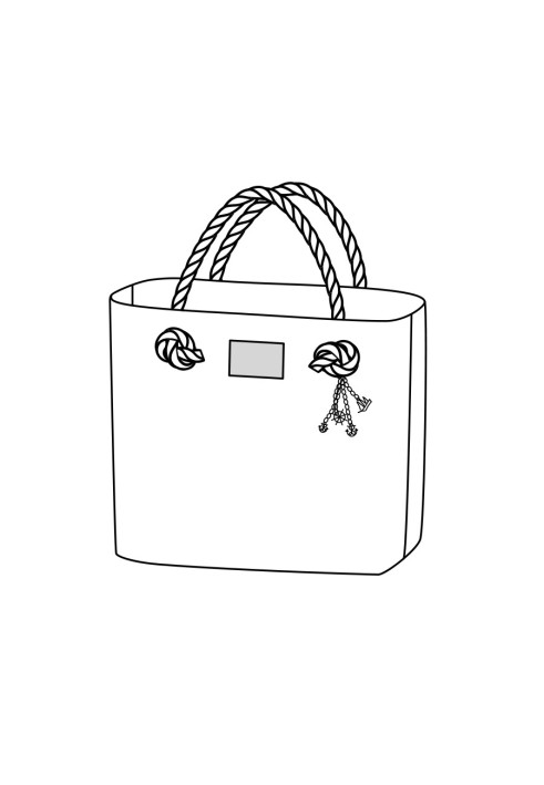 Pattern Small beach bag (Burda 4/2017, pattern number 134)