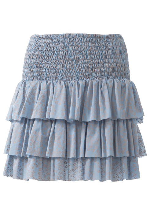 Pattern Skirt on a yoke with puffs (Burda 6/2014, pattern number 129)