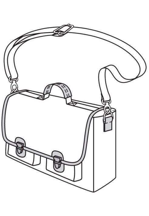 Pattern Briefcase bag (Burda 10/2014, pattern number 147)