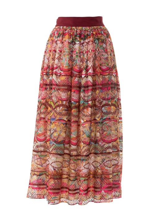 Pattern Long skirt with a lush cut (Burda 5/2017, pattern number 120)