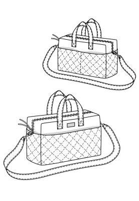 Pattern Bag for a baby carriage (Burda 10/2017, pattern number 133)