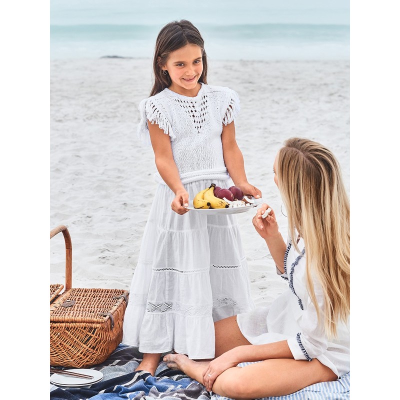 Pattern Multi-tiered maxi...