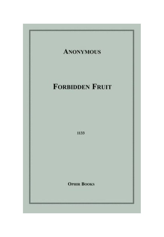 Forbridden fruit