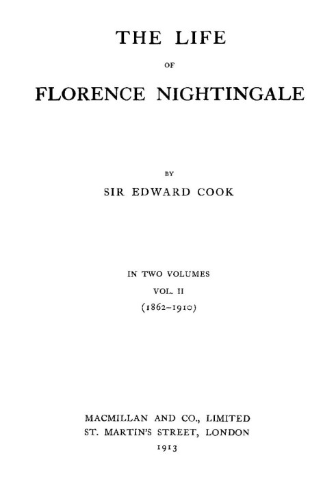 The Life of Florence Nightingale, vol. 2 of 2